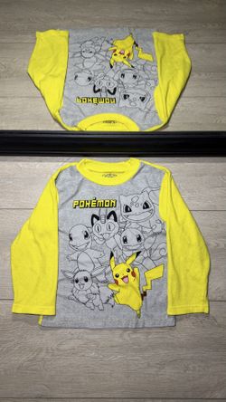 Y2K 2000s Kids / Toddlers Pokemon All Over Print Long Sleeve Shirt