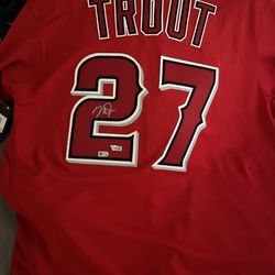 Mike Trout Authentic Autograph jersey Fanatics