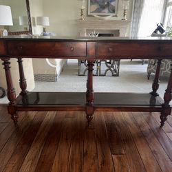 Beautiful Wood With Granite Slabs Buffett. Acquisitions By Henredon 