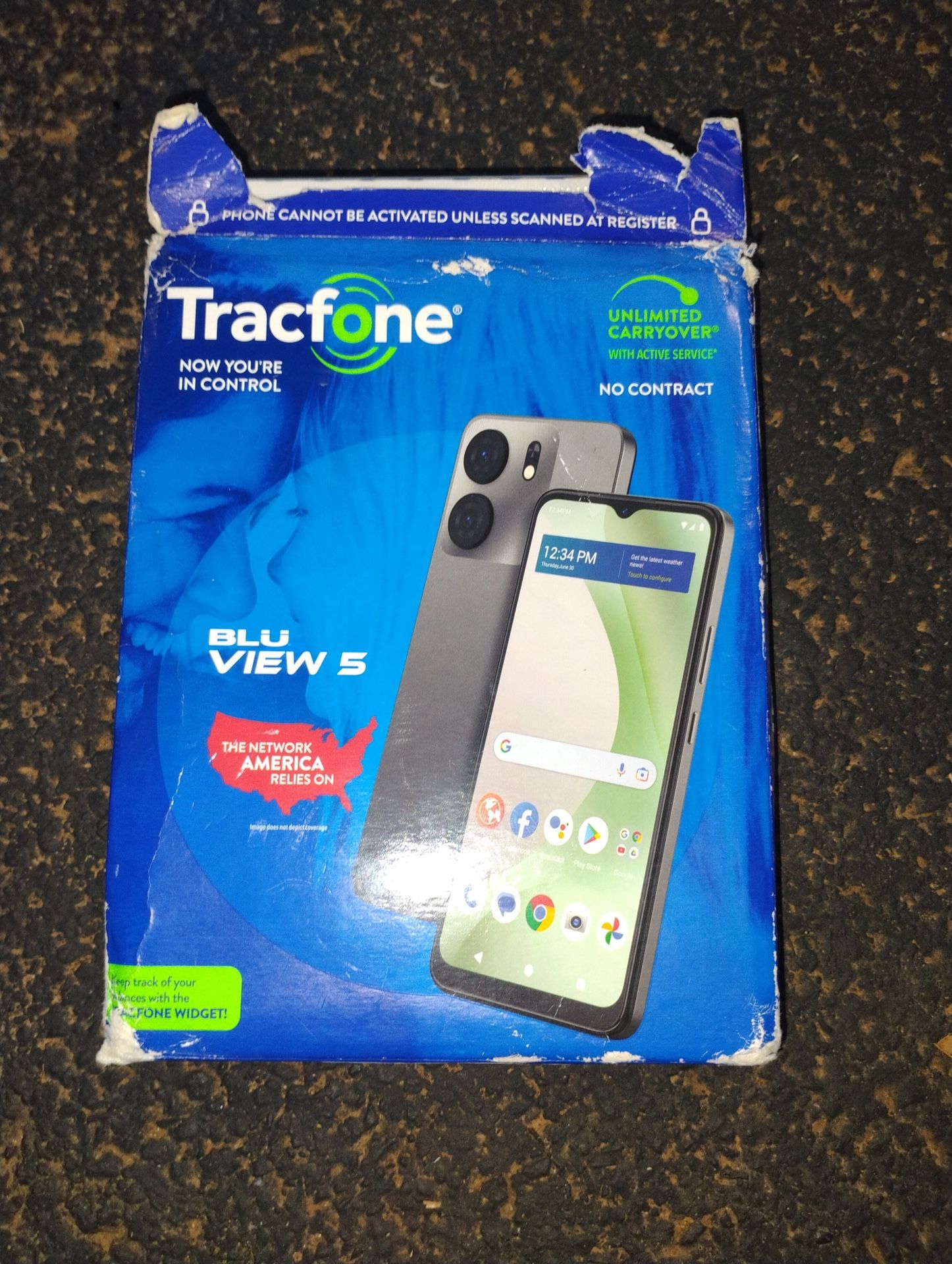 Smartphone Blue View 5 W 1 Month Of Talk/ Text