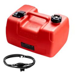 Marine Fuel Tank, 3.17 Gal., Portable Boat Fuel Gas Tank for Outboard Engine Boats, Outboard Marine Boat Fuel Tank