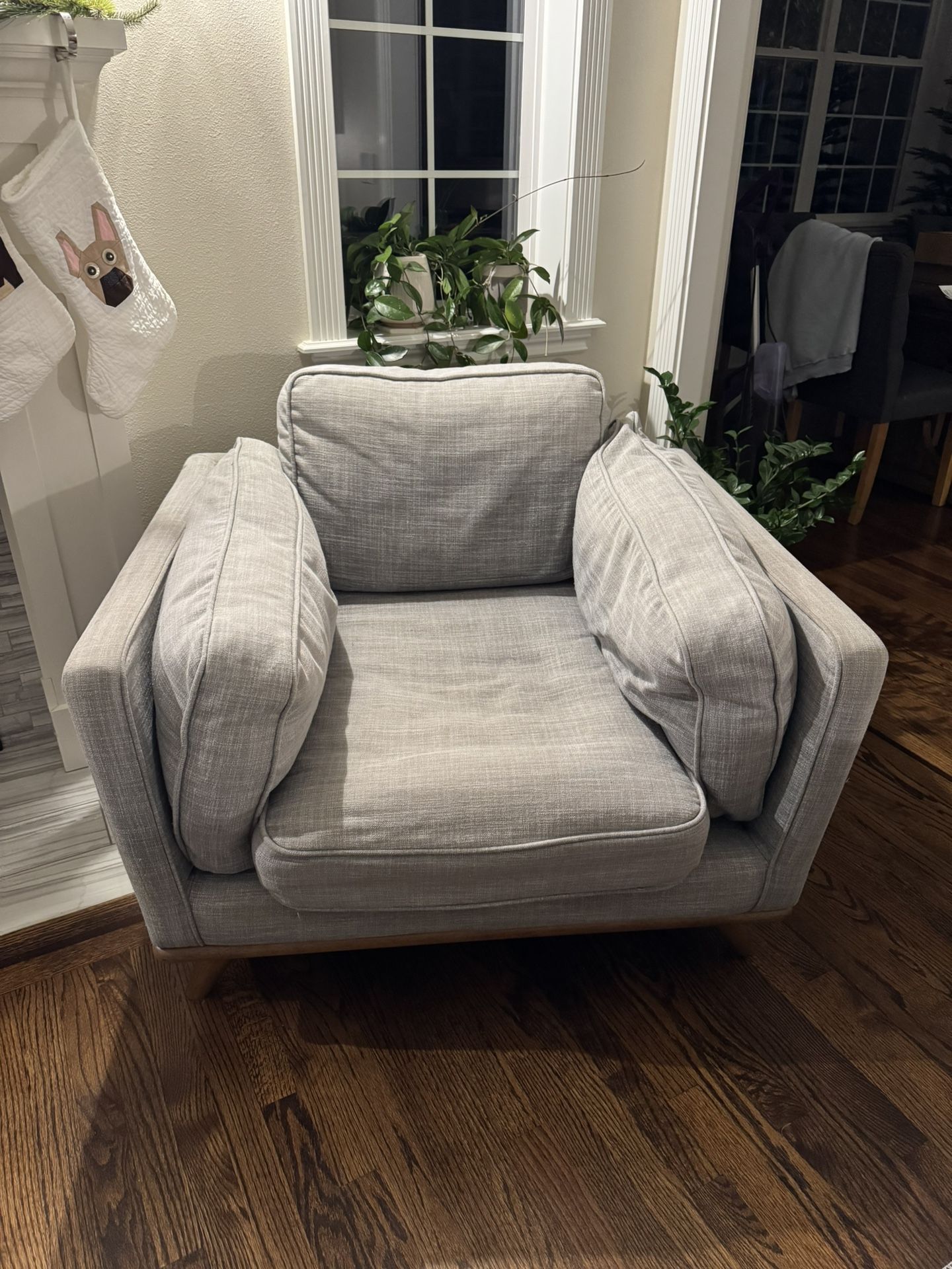 2 Article Timber Chairs $200 For Both