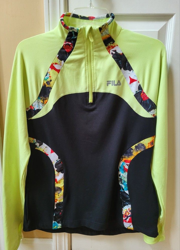 FILA Women's Sport Running Jacket 1/4 Zip Size M