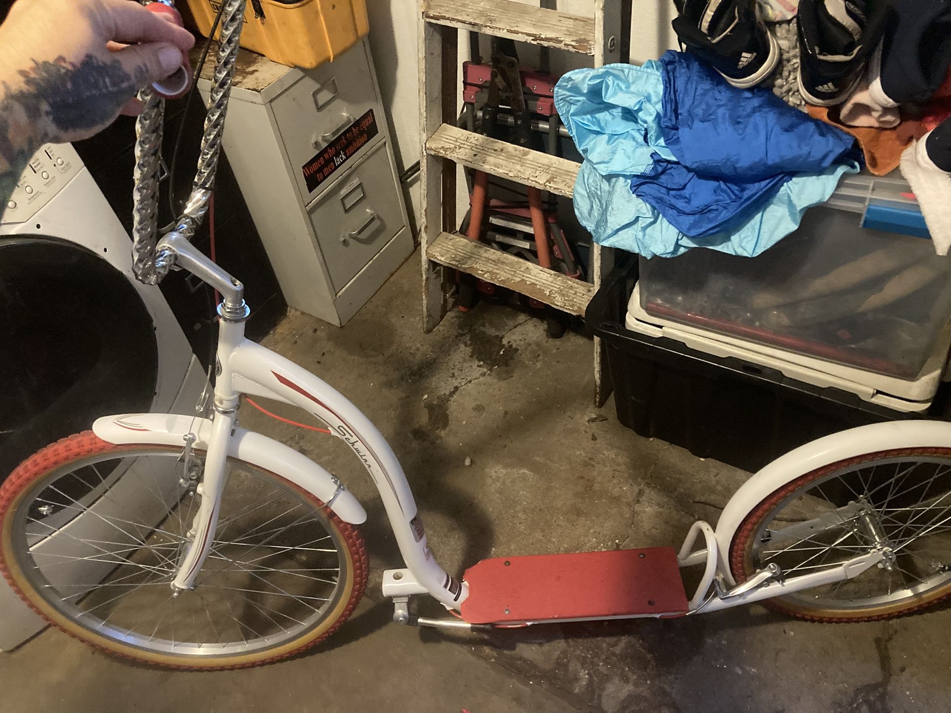 Custom Amish Style Push Scooter  Low rider 