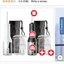 Philips Sonicare Cordless Rechargeable Power Water Flosser, 2-pack