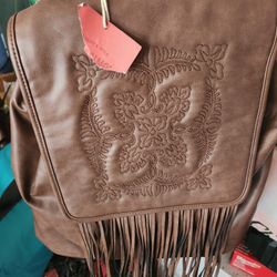 Massimo Fringe Backpack New With Tags