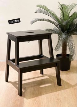 Step Stool for Adults with 400 lb for Bedside Step Helper for Kitchen,Bathroom,Bedroom (Wooden)