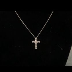 14k White Gold DIAMOND pendant 