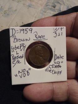 🇺🇸" A. Lincoln Penny. (1959="D") Wt:3.11 ( W./ Errors )