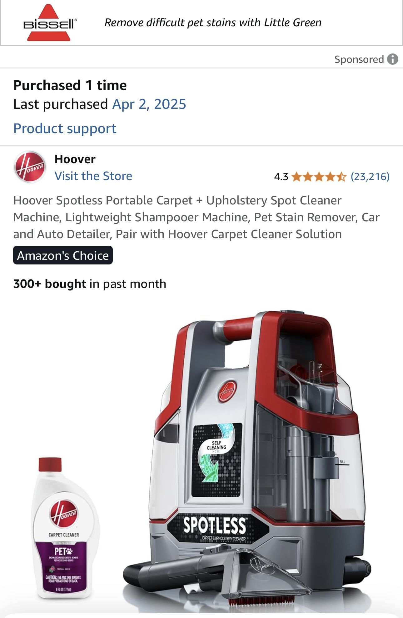 Hoover Spotless