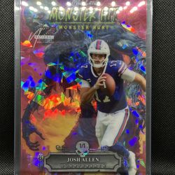  🔥 1/1 Josh Allen - Oversized Football Card Lot – Wild Card Monster Hit in MagSafe NFL Rare SSP