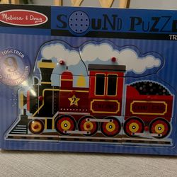 Puzzle…wooden Board train Sound Puzzle 