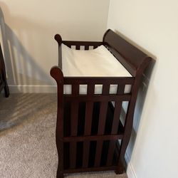 Crib and Diaper Changing Table