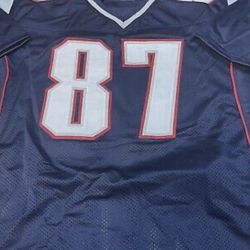 NEW ENGLAND PATRIOTS Rob Gronkowski #87 SIGNED CUSTOM HOME JERSEY ALL PRO JSA