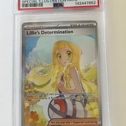  “2025 POKEMON MEG EN-MEGA EVOLUTION 184 LILLIE'S DETERMINATION SPECIAL ILLUSTRATION RARE - PSA 10”