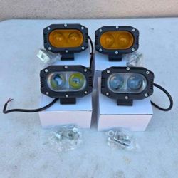 LED Light Pods Work Lights Luces Focos Niebla Neblina Offroad 4x4 Todo Terreno Chevy Gmc Ford Toyota
