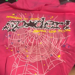 Sp5der Hoodie V2 Pink & Valentino Born In Roma For Girls