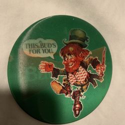 1986 Pop Culture Pin "Budweiser Holographic “This Buds For You” Leprechaun