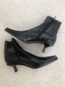 Franco Sarto black leather boots