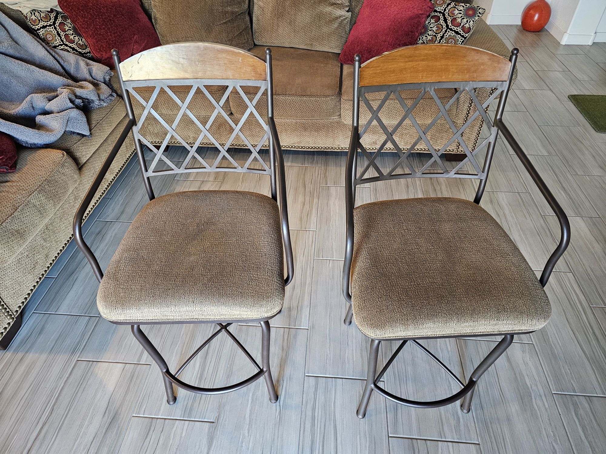 Bar Stools ( Swivel) Set of 2