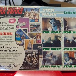 H.E. Harris Star Wars Stamps Cantina Scene