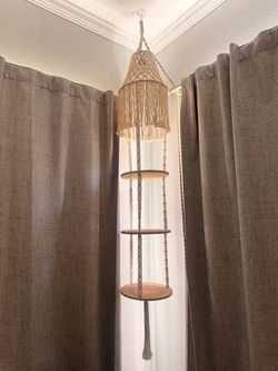 Hanging lamp and decor holder