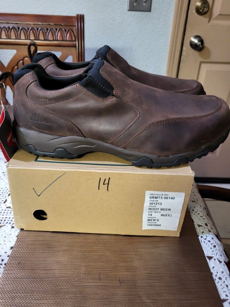 LL BEAN MEN'S SHOES SIZE 14 W