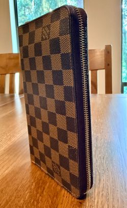 Authentic Louis Vuitton Zippy Organizer Damier Graphite Wallet