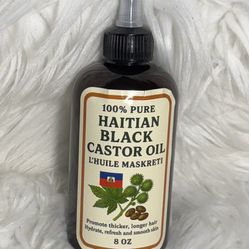 100% Pure Haitian Black Castor Oil (l’huile Maskreti