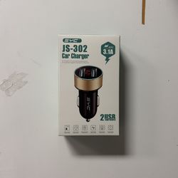 Dual USB Car Charger LED Ring Light Design 5V 3.1A Fast Charger Universal Car Phone Charger for Camera Tablets Laptops