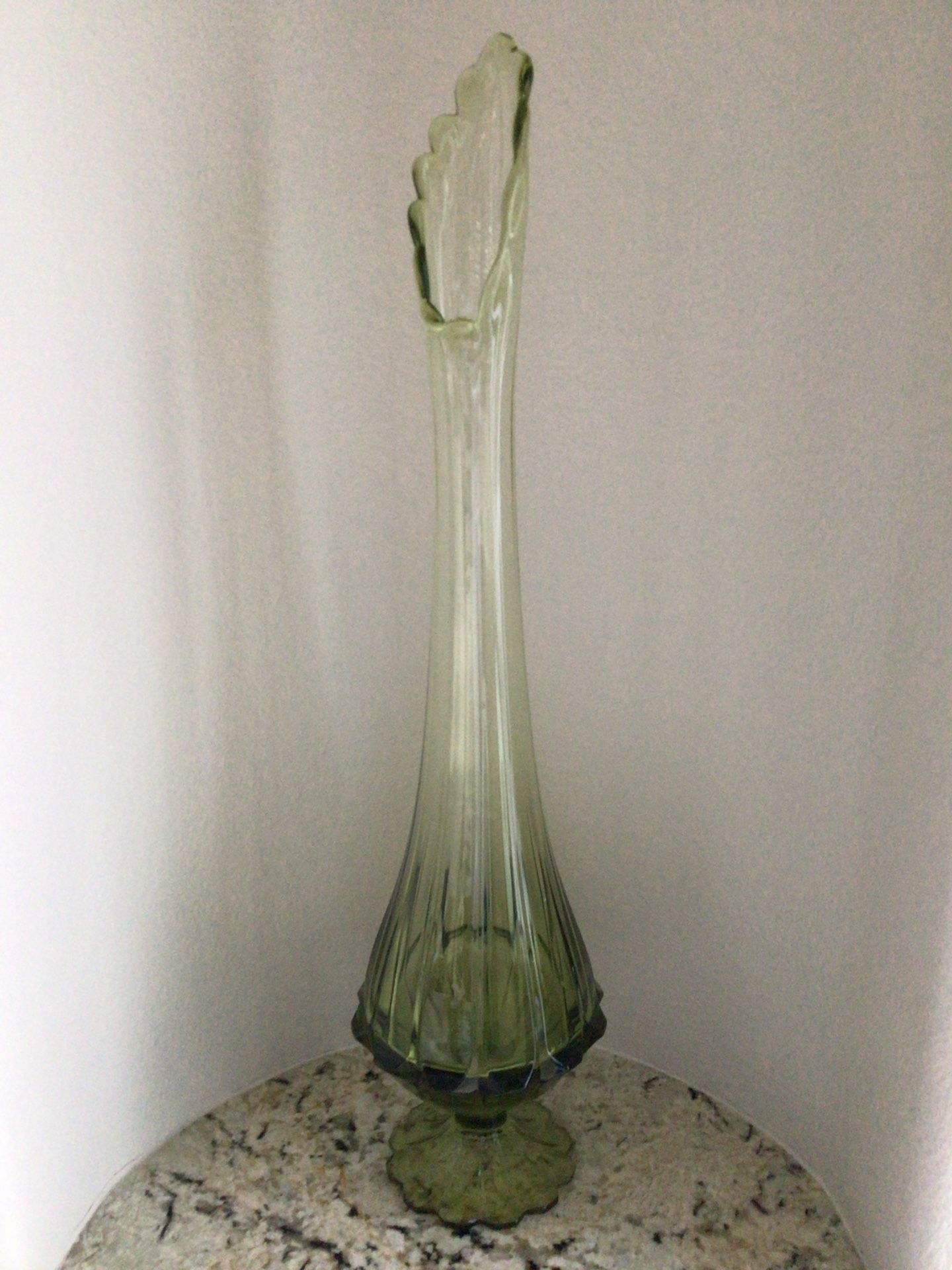 Tall Fenton Valencia Swung Vase