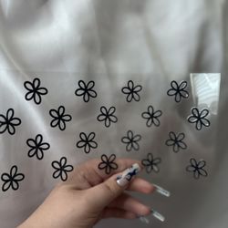 Black Flower Wrap