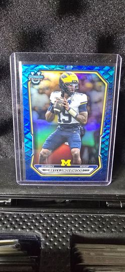 Bryce Underwood Blue Reptilian Refractor /150 Rookie 2026 Bowman U Card Michigan