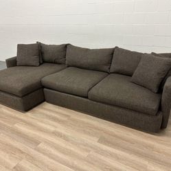 Crate & Barrel Lounge Deep 2-piece Couch Sectional Sofa-Delivery Available