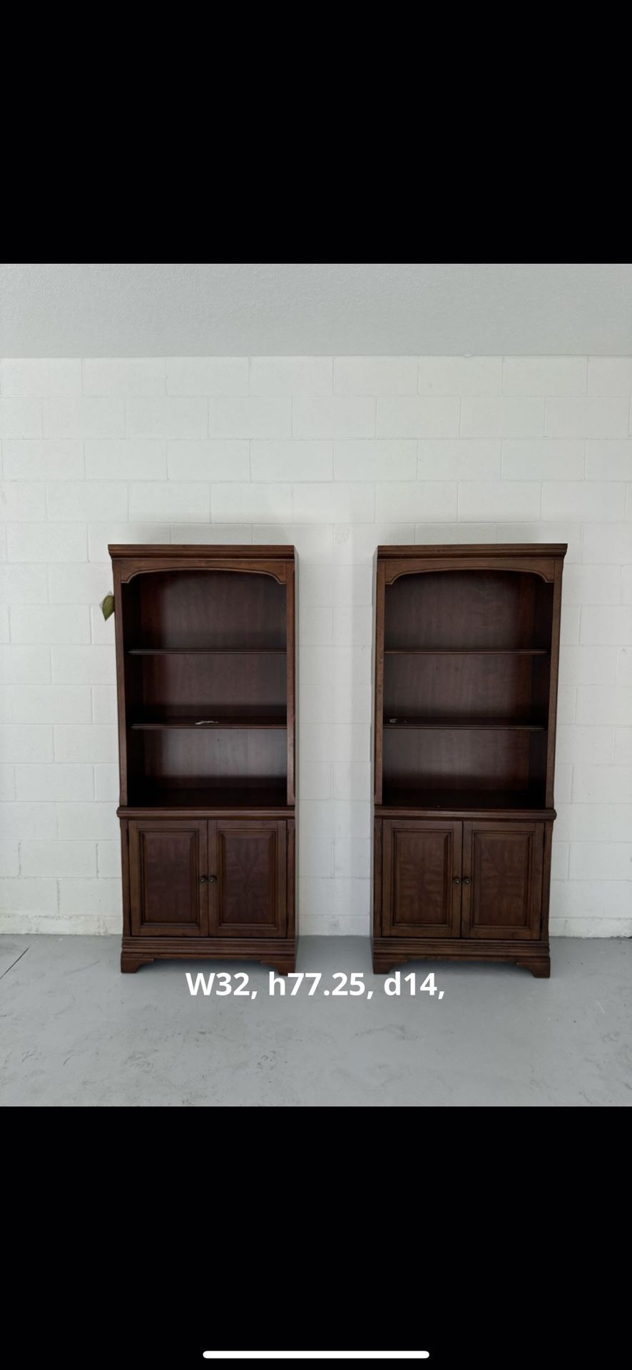 two bookcase 
