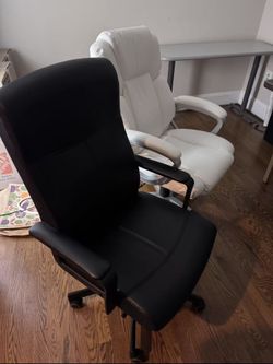 Two Office Chairs – Black and White – FREE w/ any other purchase