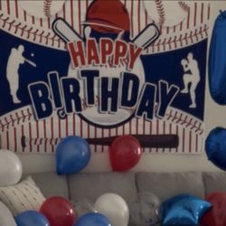 Baseball Birthday Backdrop