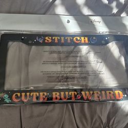 Stitch Car Plate Frame