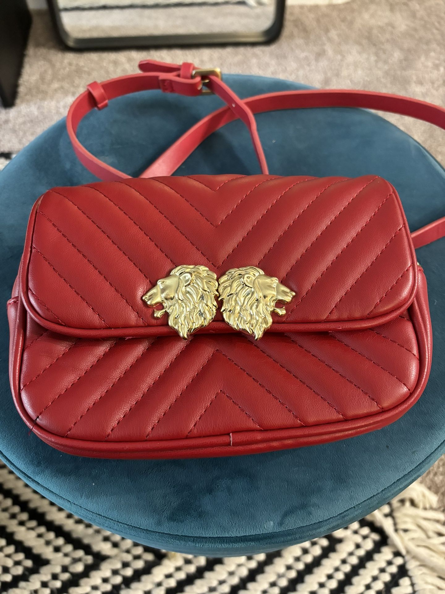 Zara - Lion Head Convertible Belt Bag / Crossbody Bag