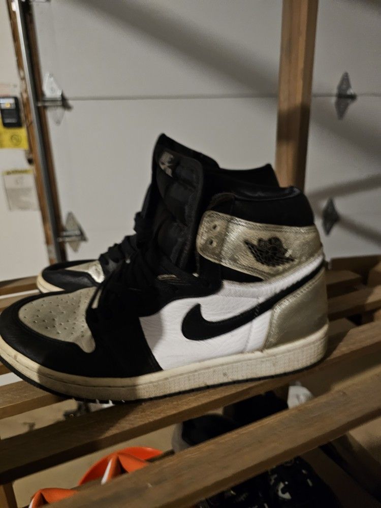 Jordan 1 NRG Gold Toe Size 9.5 Mens (100 Percent Full Authentic!!!!) 