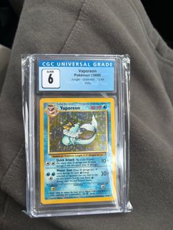 Vaporeon Holo 12/64 Jungle CGC 6 Ex/NM