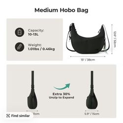 Womens BAGSMART bag crossbody  Hobo Expandable Duffel/Weekender Bag