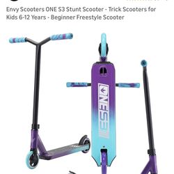 Envy Scooters ONE S3 Stunt Scooter - Trick Scooters for Kids 6-12 Years - Beginner Freestyle Scooter