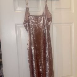 Pink Velvet Dress