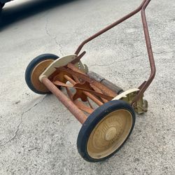 Vintage Push Mower, Clemson Bros