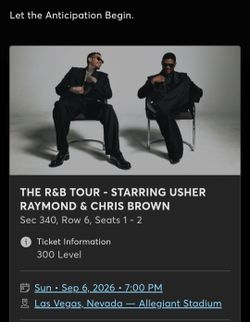 Chris Brown Usher Raymond Las Vegas (Sunday)