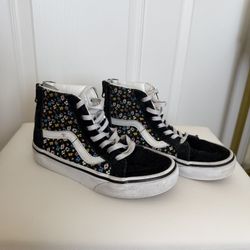 Girls Floral Vans 13C