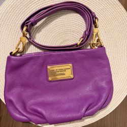 Marc by Marc Jacobs Purple Leather Crossbody Bag
