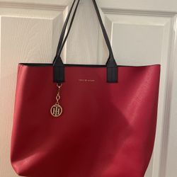 Tommy Hilfiger Red Tote Bag