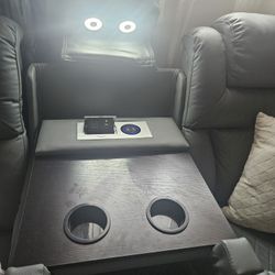 Grey Leather Sofa And Loveseat